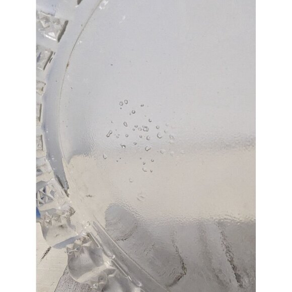 Vintage Pressed Glass Tray Plate Platter 15" by 9 1/4" Scalloped - Picture 4 of 9